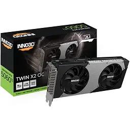 GeForce RTX5060 Ti Inno3D TWIN X2 OC, 16GB GDDR7, 128bit, PCI Express 5.0 - мініатюра 2