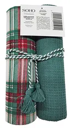 Набір рушників кухонних бавовна 100% SOHO Sell Green 40х60 см 2 шт (BS 65527A/1) - мініатюра 5