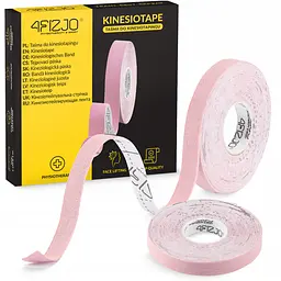 Стрічка кінезіологічна (кінезіо тейп) 4FIZJO 1 см x 5 м Light Pink (P-5905973400794)