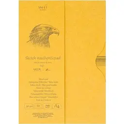 Склейка для ескізів в папці SM-LT Art Authentic (Kraft) А4 90г/м2 60л коричневий