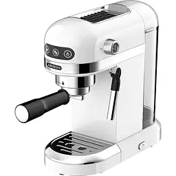 Кофеварка Ardesto YCM-E1500 White/Inox 1350W рожковый кофе молотый 1.4 л подогрев чашек