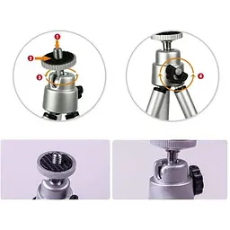 Міні штатив тринога Primo Tripod F2 + кріплення для смартфона KR-01 - мініатюра 4