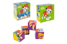 Дерев'яні кубики-пазли KidsHits Paw Patrol, у плівці 10 x 5 x 10 см