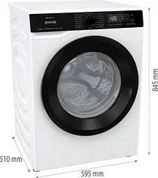Прально-сушильна машина Gorenje фронтальна 8(5)кг 1400 A+ 51см дисплей інвертор Wi-Fi білий - мініатюра 8