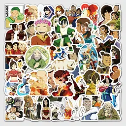 Стікерпак Аватар: Легенда про Аанга набір наклейок GeekLand Avatar: The Last Airbender 50 штук - мініатюра 2