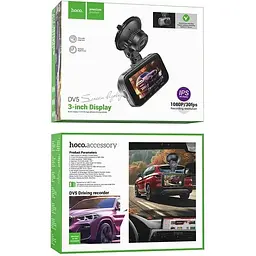 Відеореєстратор Hoco DV5 Driving recorder з дисплеєм 3" - мініатюра 7