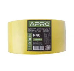 Папір шліфувальний Apro P40 рулон 115мм х 50м на паперовій основі 30412 - мініатюра 2