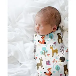 Пелюшки дитячі багаторазові Cosas Wood Animals CS1 2 шт 80х100 см (Бязь_ЗвіріМухомори_ЗорепадМ'ята) - мініатюра 5