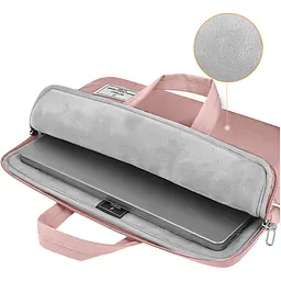 Сумка для ноутбука WiWU Vivi Laptop Handbag 15.6`/16` Pink (6936686410984) [151956] - мініатюра 3
