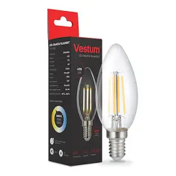 Лампочка Vestum С35 Е14 4 Вт 220V 3000К (1-VS-2306)