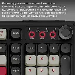 Клавіатура бездротова Ajazz AF98 PLUS Black (AF98-PLUS-BSR) - мініатюра 8