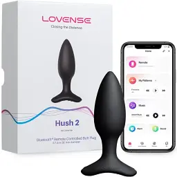 Анальна пробка Lovense Hush 2 S 12.2 см (чорний) - мініатюра 3