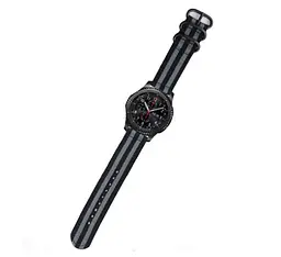 Нейлоновий ремінець Primo Traveller для годинника Huawei Watch GT 2/GT Active 46 мм Black Grey - мініатюра 2
