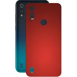 Защитная пленка StatusSKIN для Motorola Moto E6s Корпус Винил красная матовая
