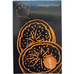 Свічки Pragnis чайні, 10х8х1,5 см, 6 шт, оранжеві (TL6-TOF)