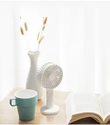 Вентилятор Xiaomi Qualitell Handheld Fan портативний на акумуляторі ручний білий - мініатюра 5