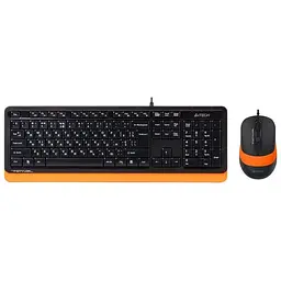 Комплект (клавіатура + миша) A4Tech F1010 Black/Orange USB