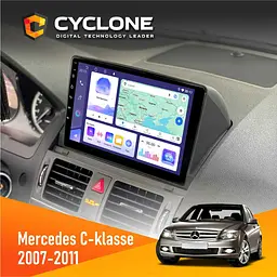 Штатна магнітола Mercedes-Benz C-Class (W204) 2007-2011 Cyclone C9-011 4x64, DSP Cyclone (НФ-00007336)