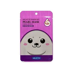 Маска тканинна для обличчя Milatte Fashiony Pearl Mask з екстрактом перлів