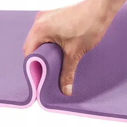 Килимок (мат) спортивний 4FIZJO TPE 180 x 60 x 0.6 см для йоги та фітнесу Violet/Pink (P-5907739316950) - мініатюра 6
