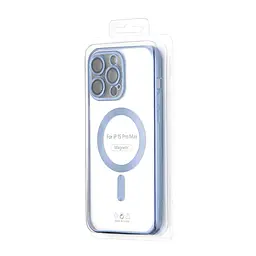 Чохол Ductil Metallic Edge with MagSafe (Protected Camera & Lens) iPhone 15 Pro Max Light Blue - мініатюра 2