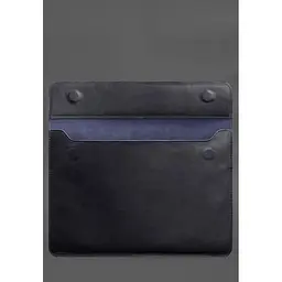 Чохол-конверт BlankNote для MacBook Pro 15 (2023) шкіряний на магнітах Темно-синій - мініатюра 4