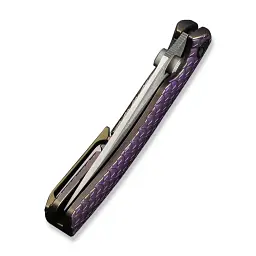 Ніж складаний туристичний Weknife Dracarys, (9.1 см) Böhler M390 / титан 6AL4V фіолетовий/золотий - мініатюра 7