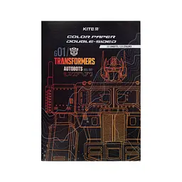 Кольоровий папір Kite А4 двосторонній Transformers 15арк/15 кол (TF24-250)