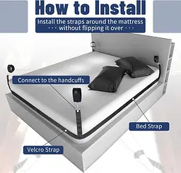 БДСМ-набір LOCKINK YEAHWOW Bed Restraint set SX2844 104347 - мініатюра 4