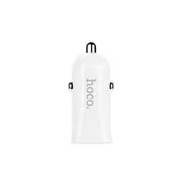 Автомобільний зарядний пристрій Hoco Z12 White 2 USB + USB Cable iPhone