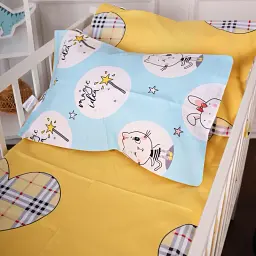 Комплект постільної білизни MirSon Бязь Kids Time 20-0044 Cats and bunnies 143x210 см (2200009641008) - мініатюра 6
