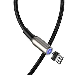 Кабель Baseus Zinc Magnetic Cable USB для Micro USB 1.5A 2m Black (CAMXC-I01) - мініатюра 4
