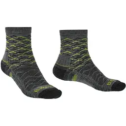 Шкарпетки Bridgedale Hike LW Endurance Ankle Pattern Grey/Lime S (1053-710096.118.S)