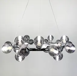 Підвісна люстра Arte Lamp Bolla Line.F MJ 17-750 CH+GR - мініатюра 2