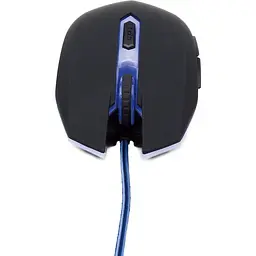 Оптична ігрова мишка Gembird MUSG-001-B, USB інтерфейс, синій колір - мініатюра 3