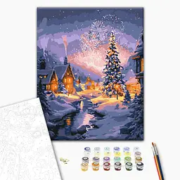Картина за номерами Святкова мить BS54497 Різнокольоровий shop (9995482465977) - мініатюра 2