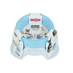 Миска для корму з регульованою висотою Mimi 19x19x10/13h, синій - мініатюра 2