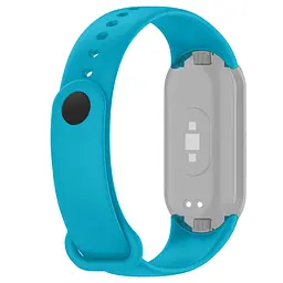 Силіконовий ремінець для фітнес браслетів Xiaomi Mi Band 8 Smart Band 9/10, Silicone, sky blue, зі зручною застібкою, на фітнес трекер та смарт годинник, ArmorStandart (ARM86915) - мініатюра 2