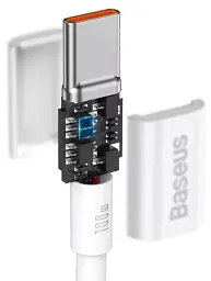 Кабель Baseus Superior Series 2 Fast Charging Cable Type-C to Type-C 100W 2m P10365200211-04 White - мініатюра 4