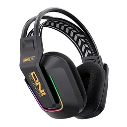 Бездротові ігрові навушники Onikuma GT828 геймерська Bluetooth гарнітура з мікрофоном та RGB Black (19119)