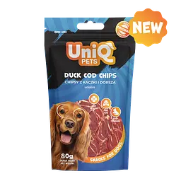 Ласощі для собак UniQ PETS Чіпси з качки та тріски, 80 г - мініатюра 4