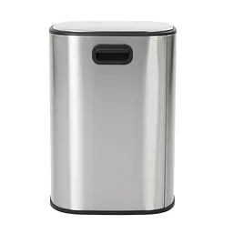 Відро для сміття Mixxus Premium Diverse-TC0105 SS Color 5л з плавним закриттям овальне нержавіюча сталь MI7078, Нержавіюча сталь - мініатюра 2
