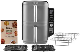 Мультипіч (аерофритюрниця) NINJA Double Stack XL 2-Level Air Fryer 9.5L (SL400EU) - мініатюра 6