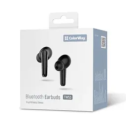 Навушники бездротові Earbuds TWS 3, Black ColorWay teh0020057 - мініатюра 6