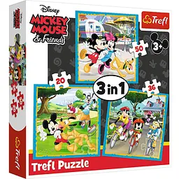 Пазли Trefl Микки Маус и друзья 3 в 1