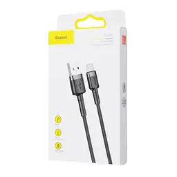 Дата кабель Baseus Cafule USB to Type-C Cable 2A (2m) (CATKLF-C) Black / Red - мініатюра 5