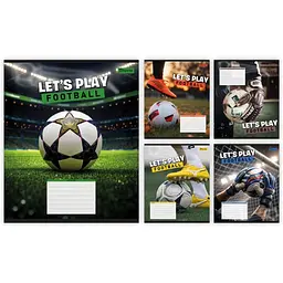 Упаковка зошитів 1В Let's play football учнівський 15 шт./36 лін. (768755)