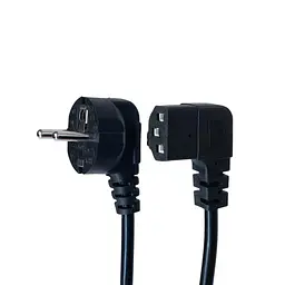 Кабель живлення ArmorStandart CEE 7/7 - С13 кутовий 1.8м black (ARM73124)