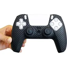Чохол на геймпад Silicone Case для Sony DualSense Black Carbon [86745] - мініатюра 5