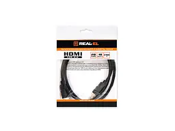 Кабель REAL-EL (EL123500011) HDMI-HDMI M/M v2.0 1м - мініатюра 3